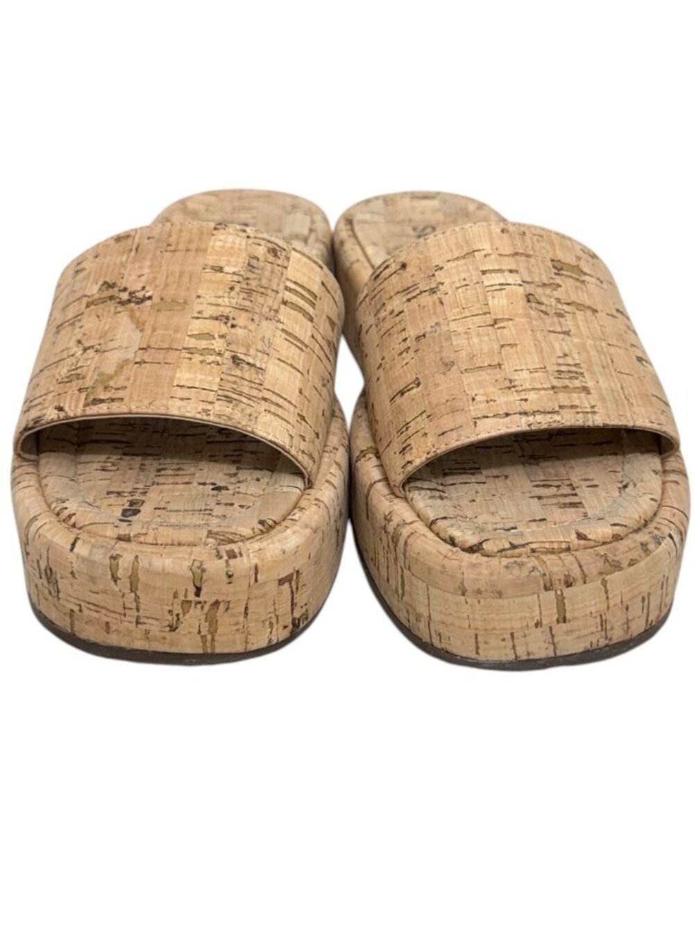 Schutz Yara Cork Flatform Women's Slip on Platform Sandals Size 8 B - Picture 3 of 7